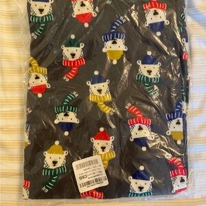 Hanna Andersson Polar Brrr Flannel Pajama Pants - Multicolor on Charcoal